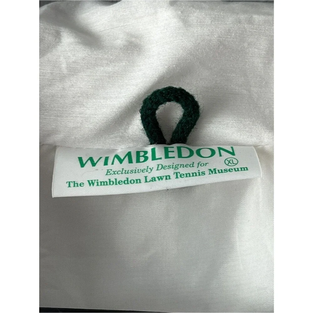 Vintage Wimbledon Tennis Jacket XL Made England Lawn Tennis Museum Preppy 90s